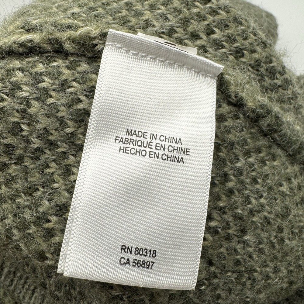 Lucky Brand Sweater Women's Sz S Green Camouflage Wool Blend Button Up Cardigan - Picture 4 of 9